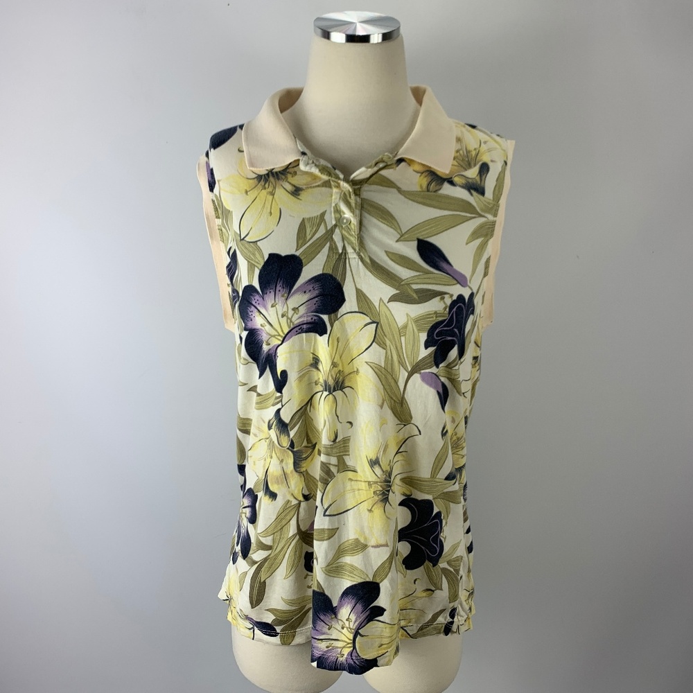 Island Traders Small Sleeveless Blouse Hawaiian